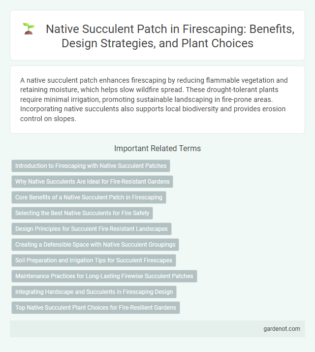 Native Succulent Patch in Firescaping: Benefits, Design Strategies, and Plant Choices
