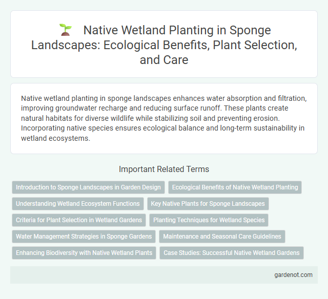 Native Wetland Planting in Sponge Landscapes: Ecological Benefits, Plant Selection, and Care