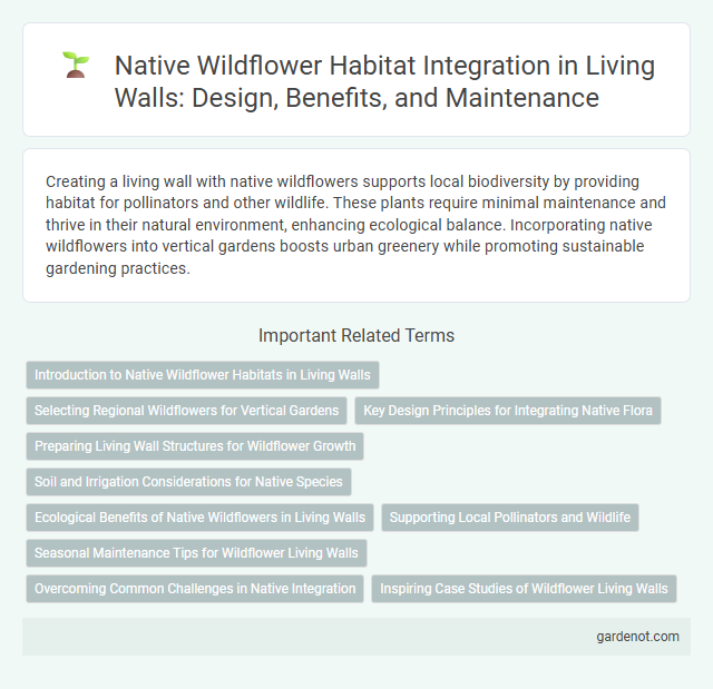 Native Wildflower Habitat Integration in Living Walls: Design, Benefits, and Maintenance