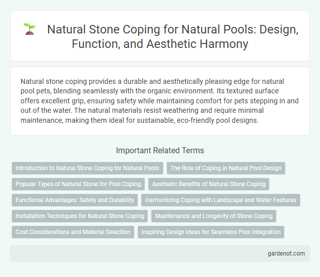 Natural Stone Coping for Natural Pools: Design, Function, and Aesthetic Harmony
