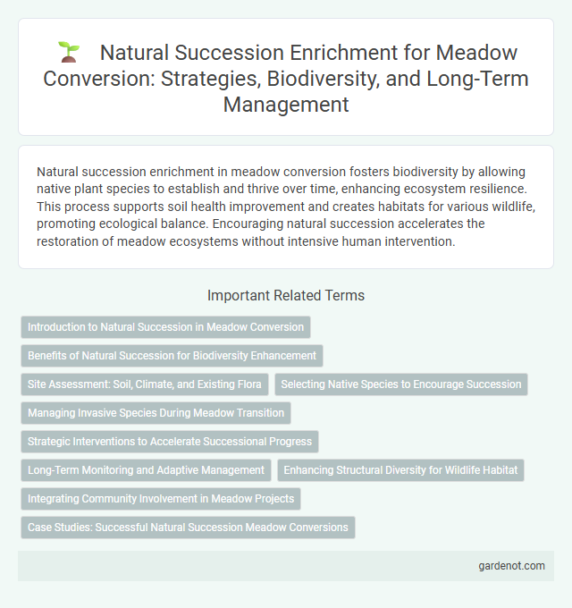Natural Succession Enrichment for Meadow Conversion: Strategies, Biodiversity, and Long-Term Management
