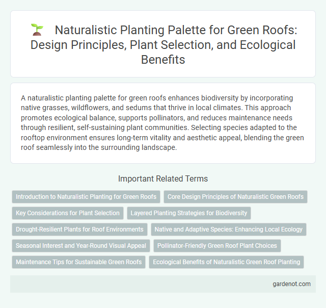 Naturalistic Planting Palette for Green Roofs: Design Principles, Plant Selection, and Ecological Benefits
