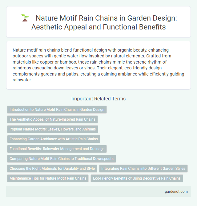 Nature Motif Rain Chains in Garden Design: Aesthetic Appeal and Functional Benefits