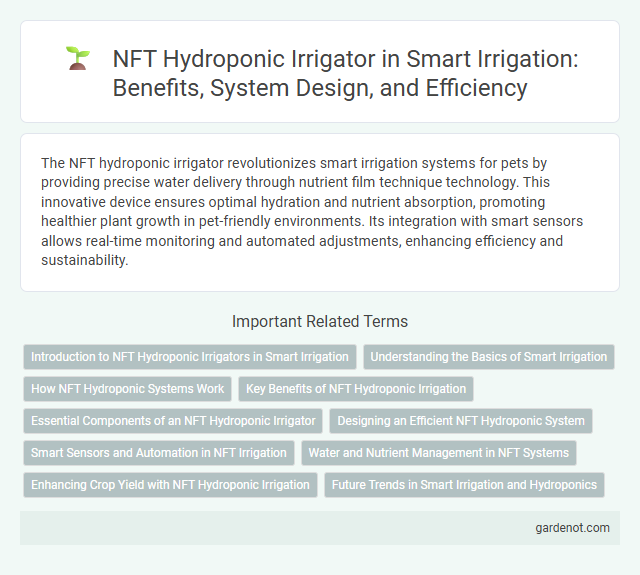 NFT Hydroponic Irrigator in Smart Irrigation: Benefits, System Design, and Efficiency