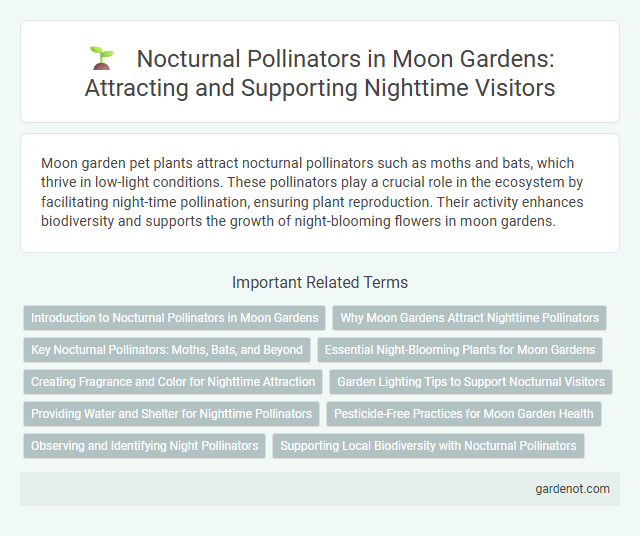 Nocturnal Pollinators in Moon Gardens: Attracting and Supporting Nighttime Visitors