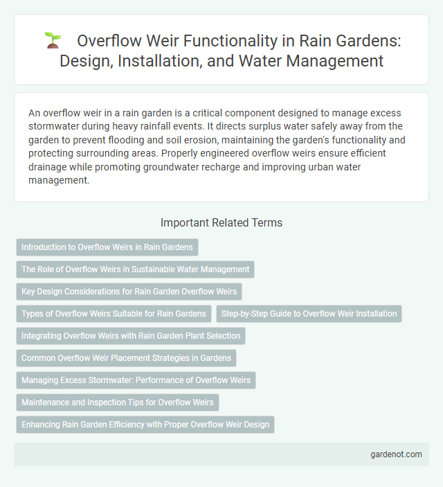 Overflow Weir Functionality in Rain Gardens: Design, Installation, and Water Management