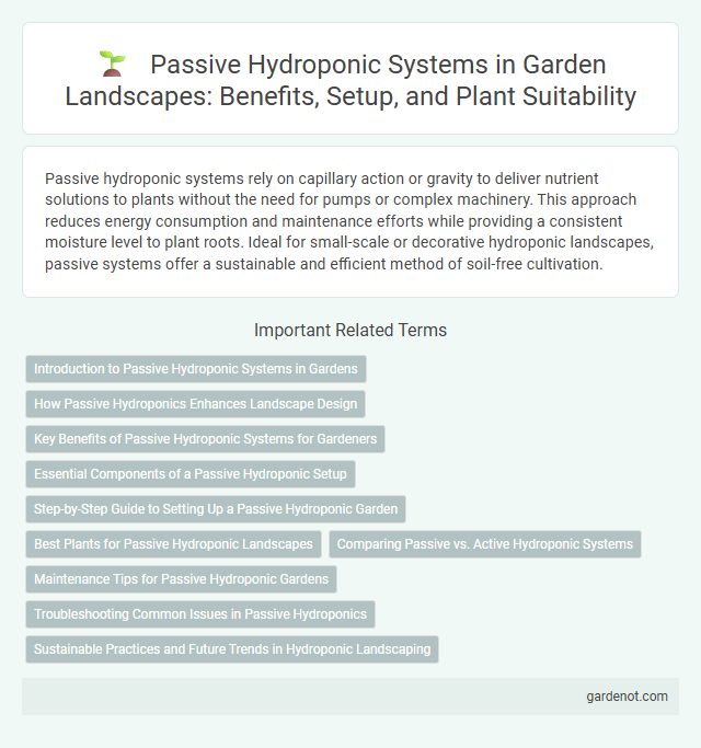 Passive Hydroponic Systems in Garden Landscapes: Benefits, Setup, and Plant Suitability