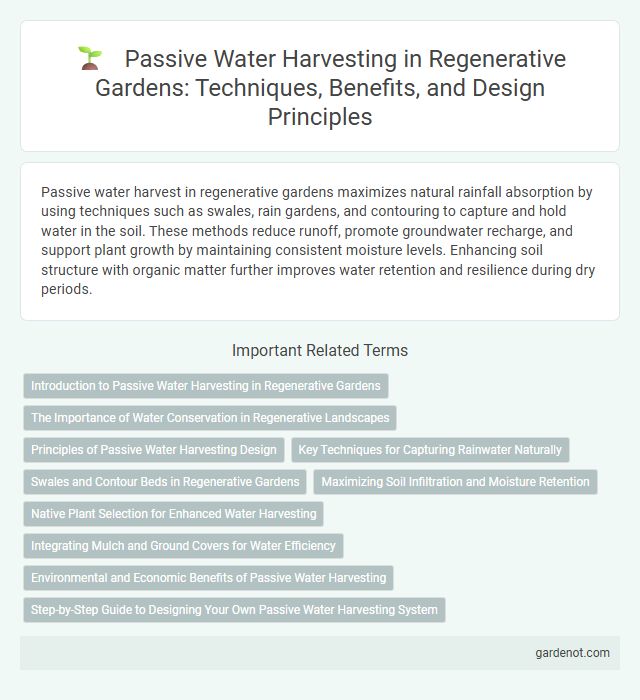 Passive Water Harvesting in Regenerative Gardens: Techniques, Benefits, and Design Principles