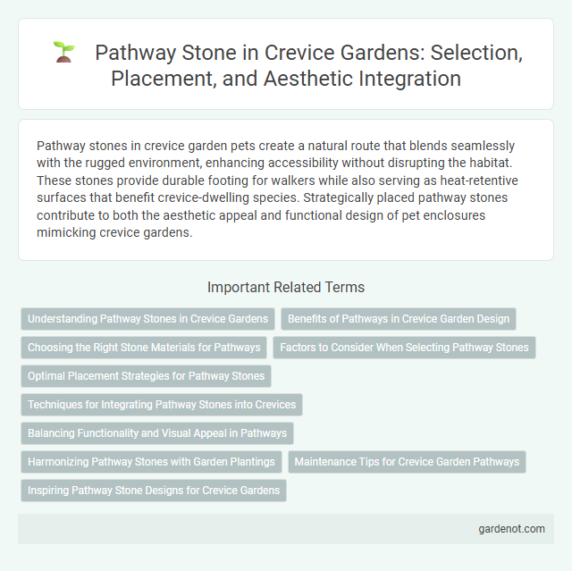 Pathway Stone in Crevice Gardens: Selection, Placement, and Aesthetic Integration
