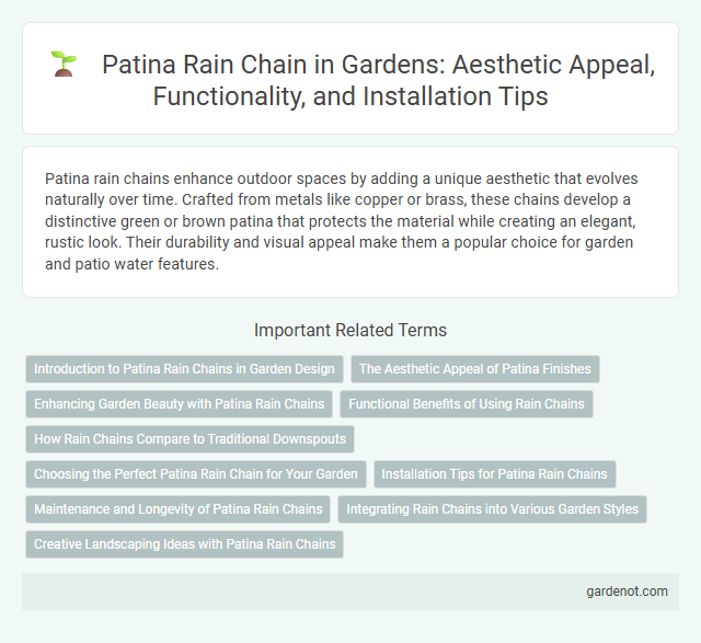 Patina Rain Chain in Gardens: Aesthetic Appeal, Functionality, and Installation Tips