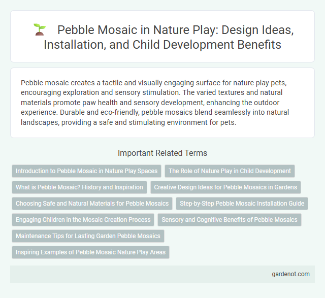 Pebble Mosaic in Nature Play: Design Ideas, Installation, and Child Development Benefits