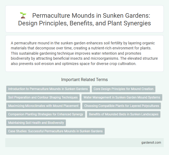 Permaculture Mounds in Sunken Gardens: Design Principles, Benefits, and Plant Synergies