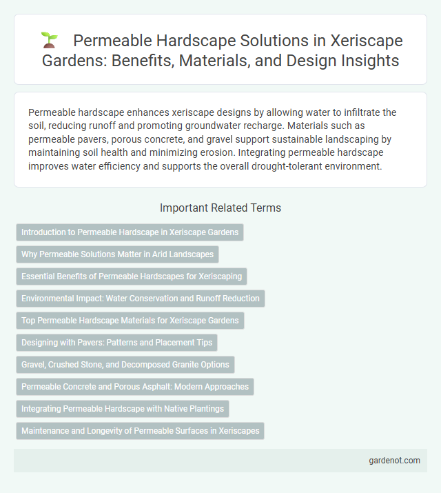 Permeable Hardscape Solutions in Xeriscape Gardens: Benefits, Materials, and Design Insights