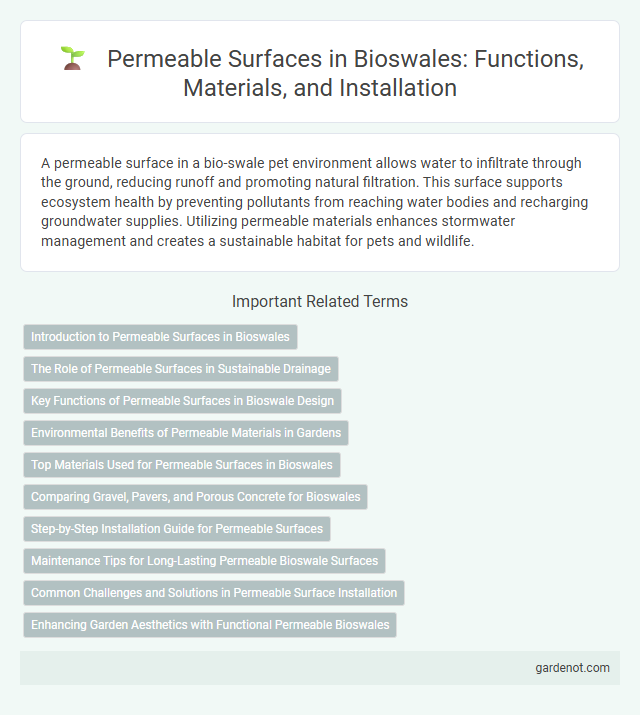 Permeable Surfaces in Bioswales: Functions, Materials, and Installation