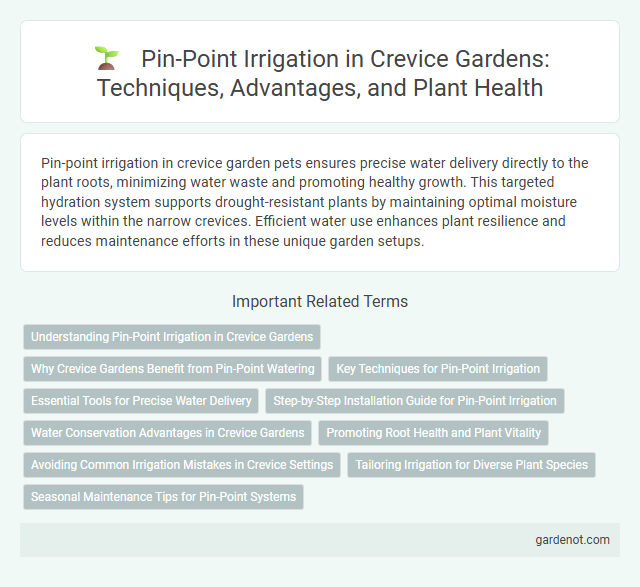 Pin-Point Irrigation in Crevice Gardens: Techniques, Advantages, and Plant Health