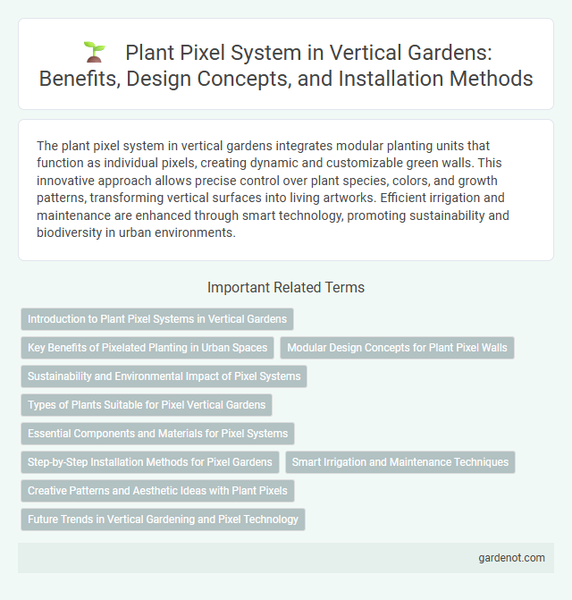 Plant Pixel System in Vertical Gardens: Benefits, Design Concepts, and Installation Methods