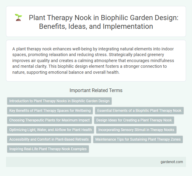 Plant Therapy Nook in Biophilic Garden Design: Benefits, Ideas, and Implementation