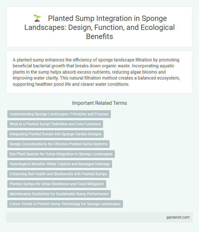 Planted Sump Integration in Sponge Landscapes: Design, Function, and Ecological Benefits