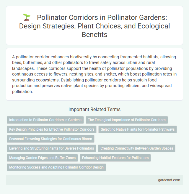 Pollinator Corridors in Pollinator Gardens: Design Strategies, Plant Choices, and Ecological Benefits
