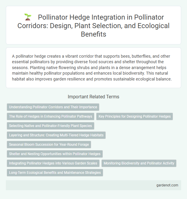 Pollinator Hedge Integration in Pollinator Corridors: Design, Plant Selection, and Ecological Benefits