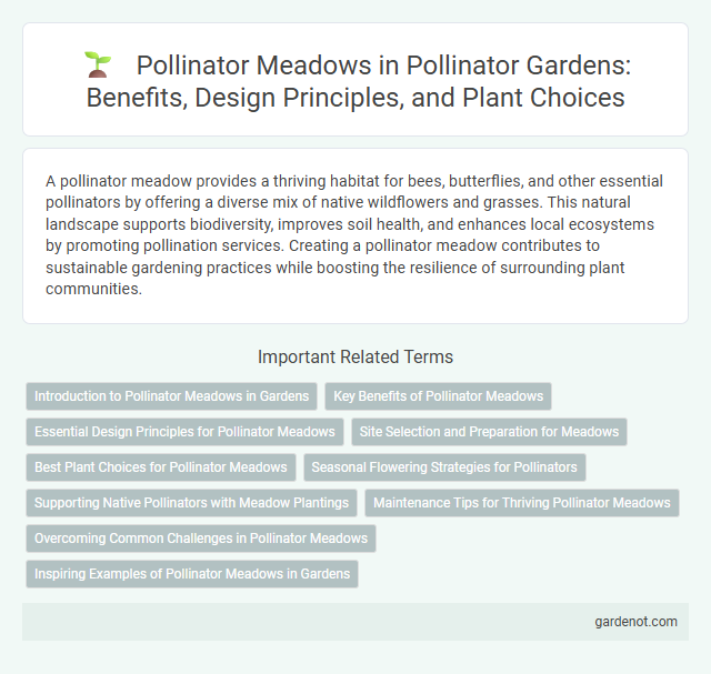 Pollinator Meadows in Pollinator Gardens: Benefits, Design Principles, and Plant Choices