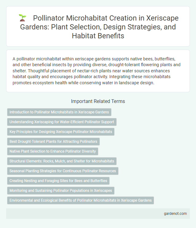 Pollinator Microhabitat Creation in Xeriscape Gardens: Plant Selection, Design Strategies, and Habitat Benefits