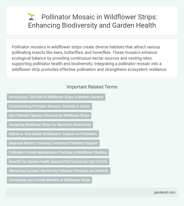 Pollinator Mosaic in Wildflower Strips: Enhancing Biodiversity and Garden Health