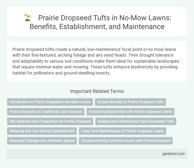 Prairie Dropseed Tufts in No-Mow Lawns: Benefits, Establishment, and Maintenance