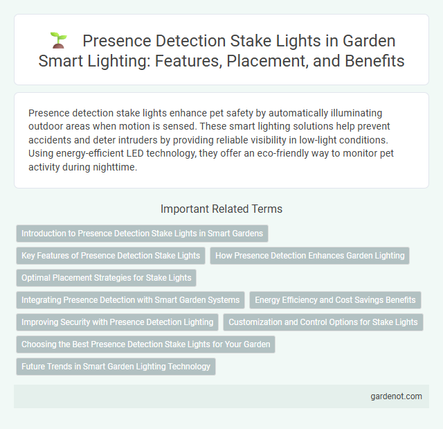 Presence Detection Stake Lights in Garden Smart Lighting: Features, Placement, and Benefits
