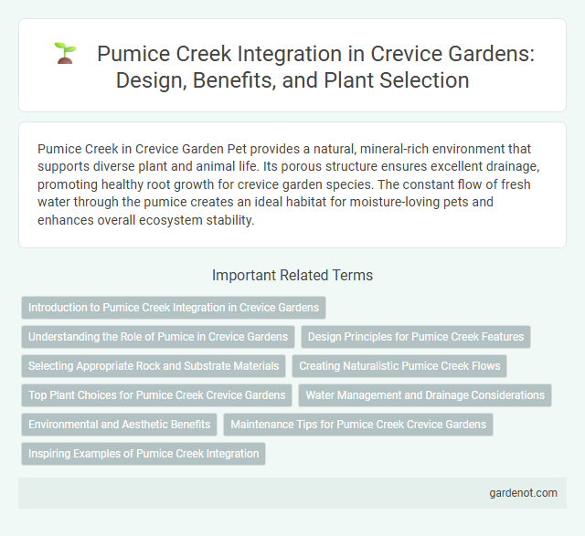 Pumice Creek Integration in Crevice Gardens: Design, Benefits, and Plant Selection