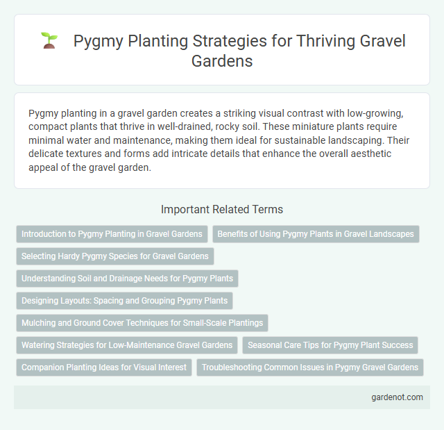 Pygmy Planting Strategies for Thriving Gravel Gardens