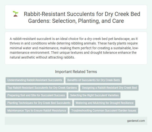 Rabbit-Resistant Succulents for Dry Creek Bed Gardens: Selection, Planting, and Care