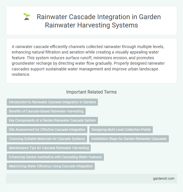 Rainwater Cascade Integration in Garden Rainwater Harvesting Systems