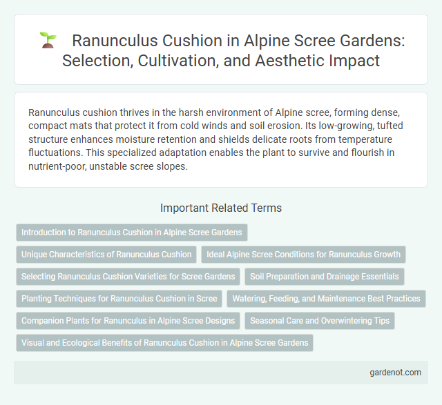 Ranunculus Cushion in Alpine Scree Gardens: Selection, Cultivation, and Aesthetic Impact