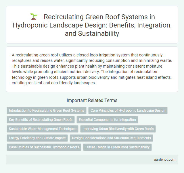 Recirculating Green Roof Systems in Hydroponic Landscape Design: Benefits, Integration, and Sustainability