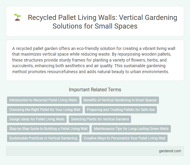 Recycled Pallet Living Walls: Vertical Gardening Solutions for Small Spaces