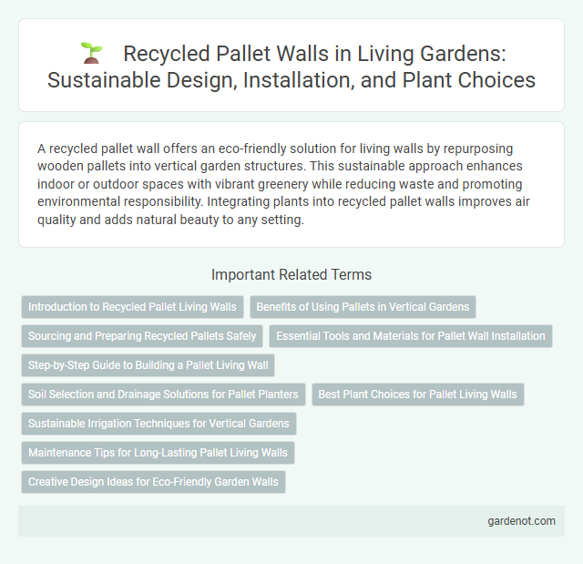 Recycled Pallet Walls in Living Gardens: Sustainable Design, Installation, and Plant Choices