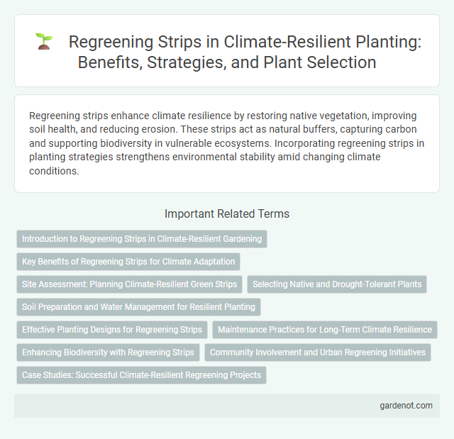 Regreening Strips in Climate-Resilient Planting: Benefits, Strategies, and Plant Selection