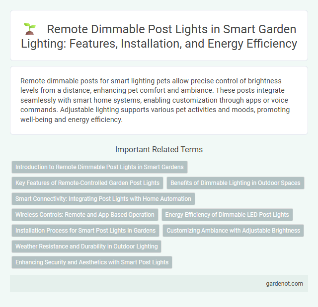 Remote Dimmable Post Lights in Smart Garden Lighting: Features, Installation, and Energy Efficiency