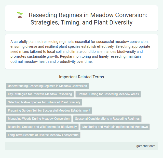 Reseeding Regimes in Meadow Conversion: Strategies, Timing, and Plant Diversity