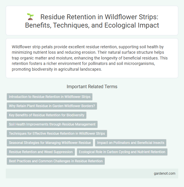 Residue Retention in Wildflower Strips: Benefits, Techniques, and Ecological Impact