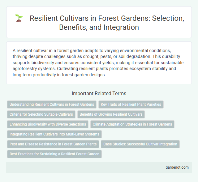 Resilient Cultivars in Forest Gardens: Selection, Benefits, and Integration