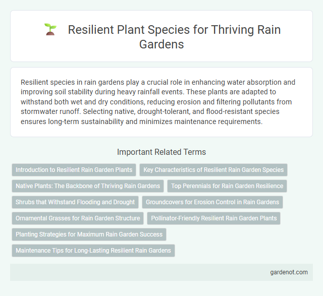 Resilient Plant Species for Thriving Rain Gardens