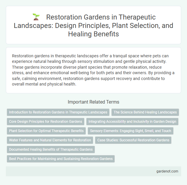 Restoration Gardens in Therapeutic Landscapes: Design Principles, Plant Selection, and Healing Benefits