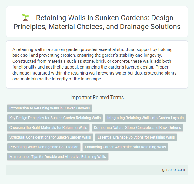 Retaining Walls in Sunken Gardens: Design Principles, Material Choices, and Drainage Solutions