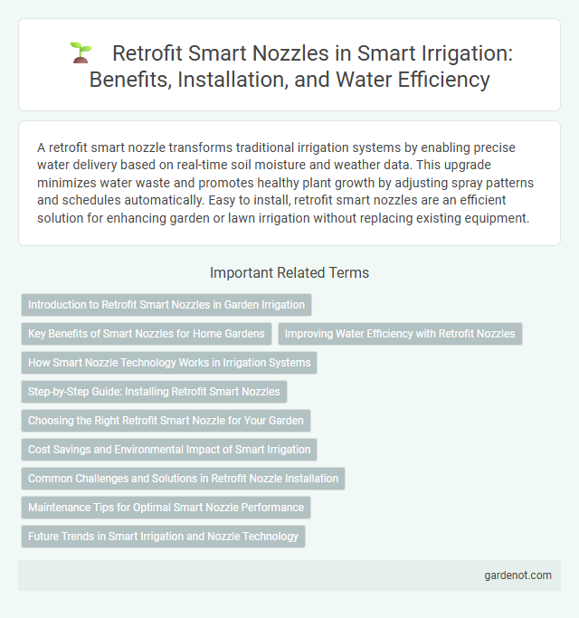 Retrofit Smart Nozzles in Smart Irrigation: Benefits, Installation, and Water Efficiency