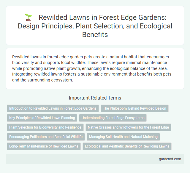 Rewilded Lawns in Forest Edge Gardens: Design Principles, Plant Selection, and Ecological Benefits