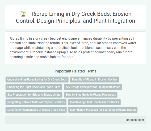 Riprap Lining in Dry Creek Beds: Erosion Control, Design Principles, and Plant Integration
