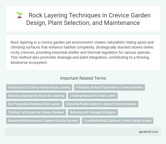 Rock Layering Techniques in Crevice Garden Design, Plant Selection, and Maintenance