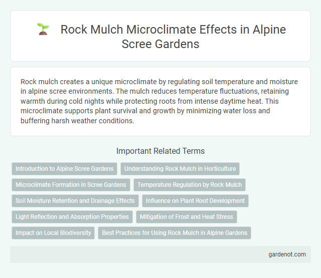 Rock Mulch Microclimate Effects in Alpine Scree Gardens
